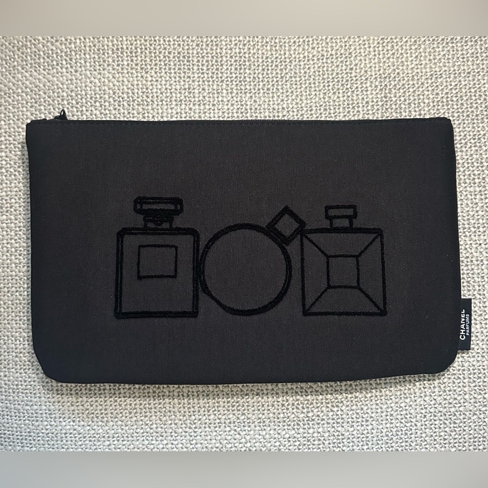 CHANEL Black Cosmetic Pouch